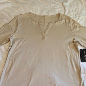 Kim Rogers Cream Long Sleeve Blouse